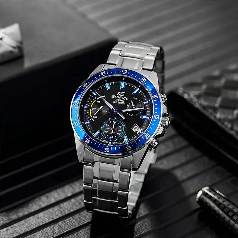 Casio Edifice Standard Chronograph Black Dial Men's Watch- EFV-540D-1A2V